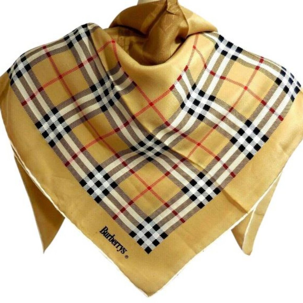 Burberry Nova Check Plaid W Figures Haymarket - Picture 2 of 5